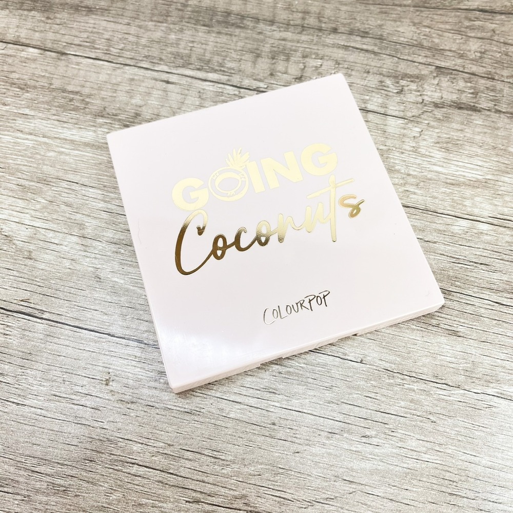 NEW Colourpop Going Coconuts Pressed Powder Palette Eyeshadow 9 Colors Browns